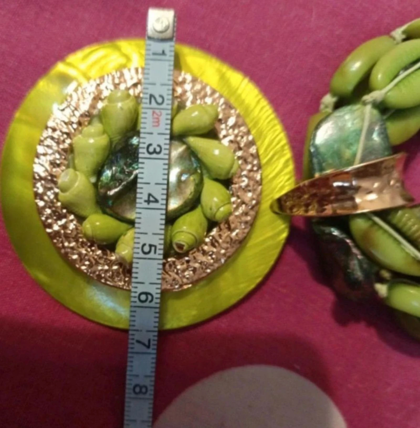Boho necklace. Summer beads. Green and gold color. – photo 6